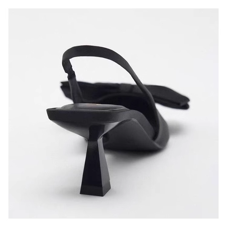 エレガントリボン ポインテッド ローヒールパンプス