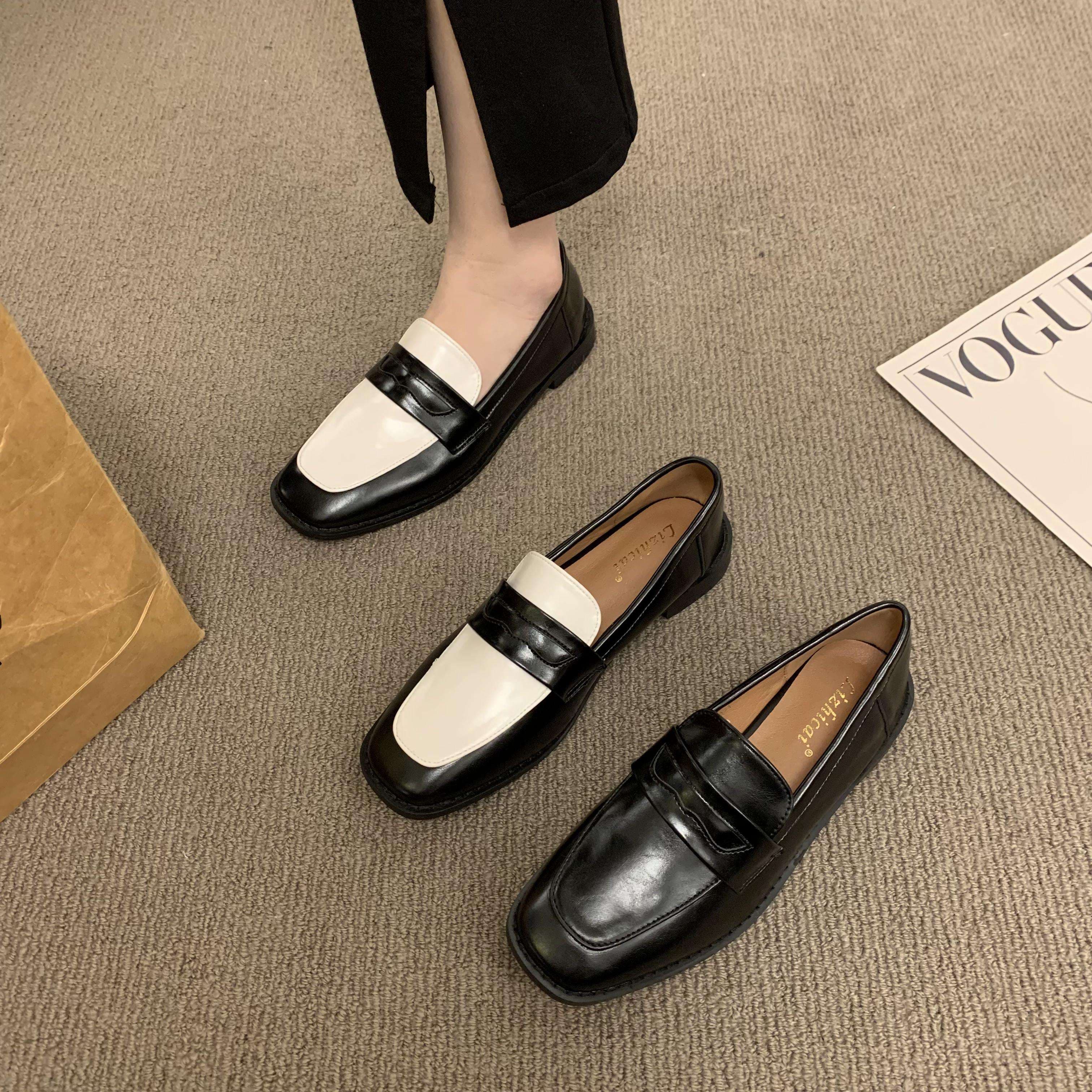結婚式パンプス 上質スクエアトゥ ローヒール