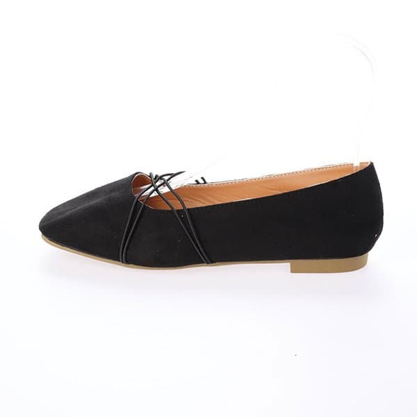 エレガントクロスストラップ ぺたんこパンプス