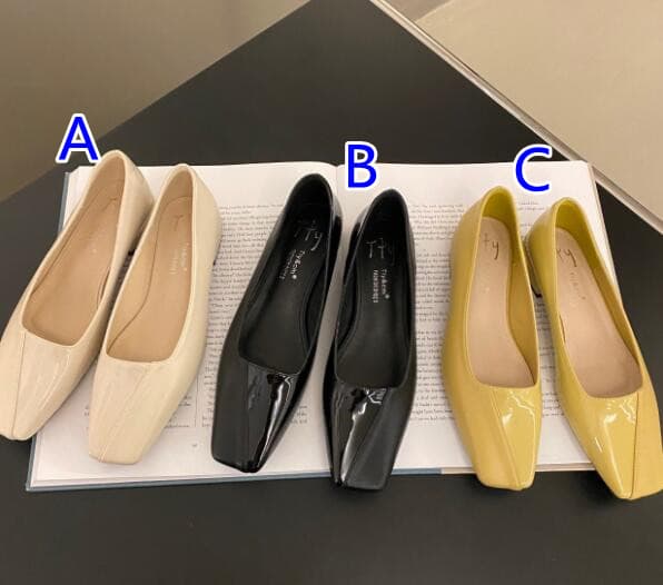 就活用レディース柔らかスクエアトゥパンプス