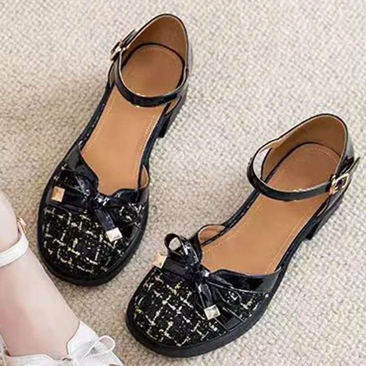 グレイスフルリボン ツイードコンビパンプス
